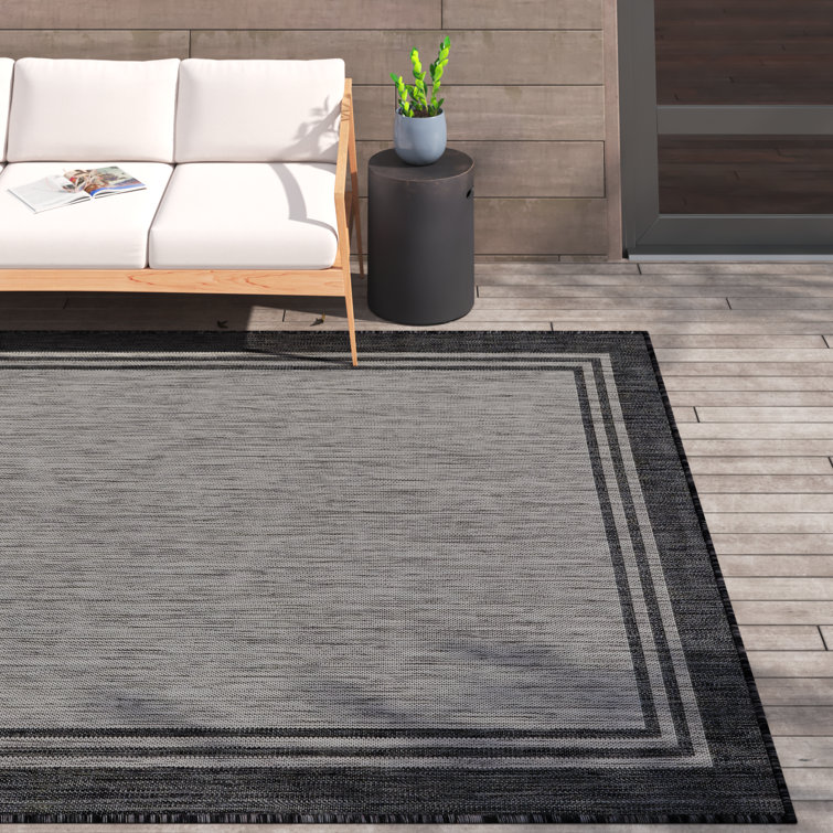 Gray outdoor online rug